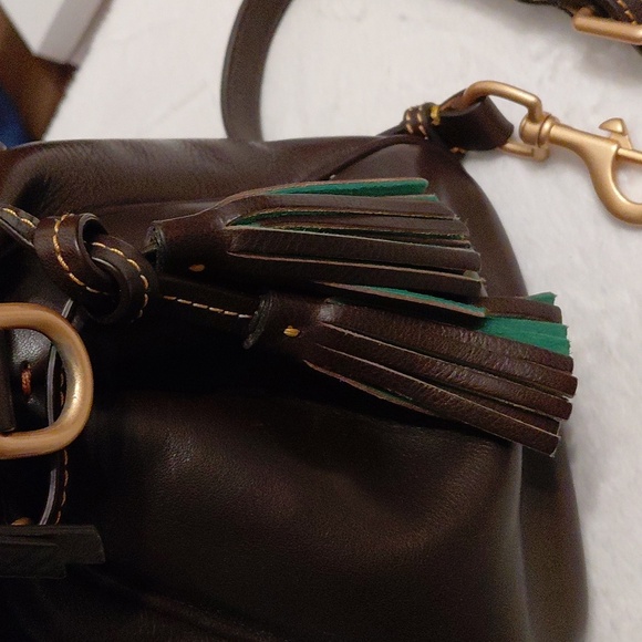 Dooney & Bourke Large Florentine Satchel With Wallet In Brown Tmoro - Picture 15 of 15